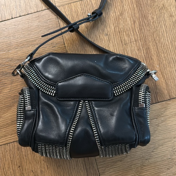 Black Leather Crossbody Bag - Picture 9 of 15